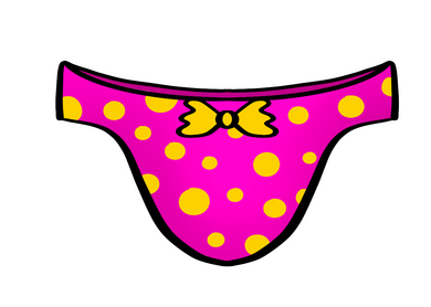 Bikini Bottom Cutter - Dots and Bows Designs