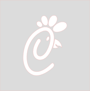 Chick Fil A Logo Stencil Digital Download