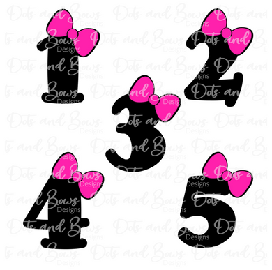 Bow Numbers 1-5 Cutter Set