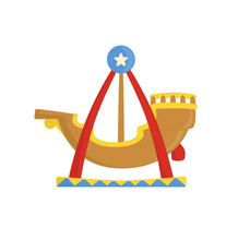 Load image into Gallery viewer, Pirate Ship Ride Cutter - Dots and Bows Designs