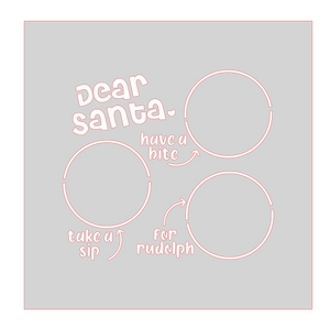 Dear Santa Board Cutter/Stencil Set