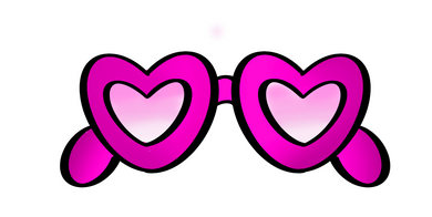 Heart Sunglasses Cutter - Dots and Bows Designs