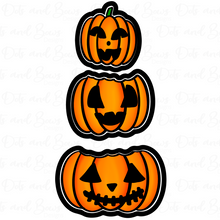 Load image into Gallery viewer, Stacked Pumpkins Platter Cutter Set - Dots and Bows Designs