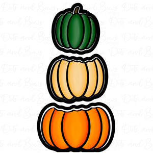 Stacked Pumpkins Platter Cutter Set - Dots and Bows Designs