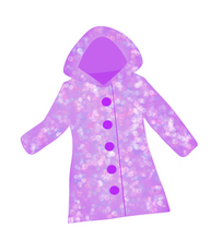 Load image into Gallery viewer, Rain Coat Cutter - Dots and Bows Designs