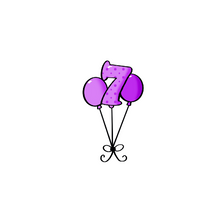 Load image into Gallery viewer, Seven Balloon Bunch Stencil Digital Download