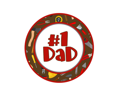 #1 Dad Tools Package Tags - Dots and Bows Designs