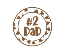 Load image into Gallery viewer, #2 Dad Package Tags - Dots and Bows Designs