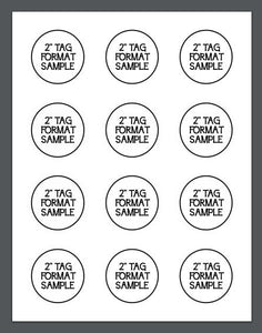 Festivus Icons Package Tags - Dots and Bows Designs
