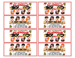 5" Cookie Decorator PYO Package Header Card - Dots and Bows Designs
