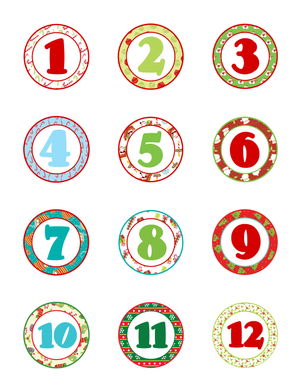 Advent Package Tags 1-12