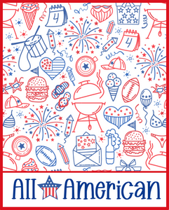 All American 4x5 Backer Card