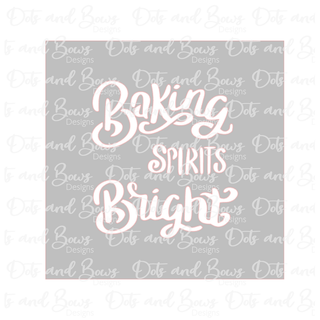 Baking Spirits Bright Stencil