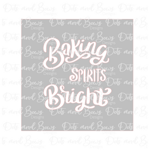 Baking Spirits Bright Stencil Digital Download