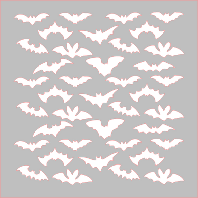 Bats Stencil Digital Download