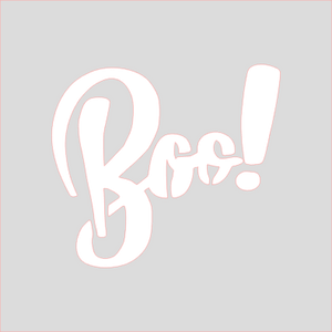 Boo! Stencil Digital Download