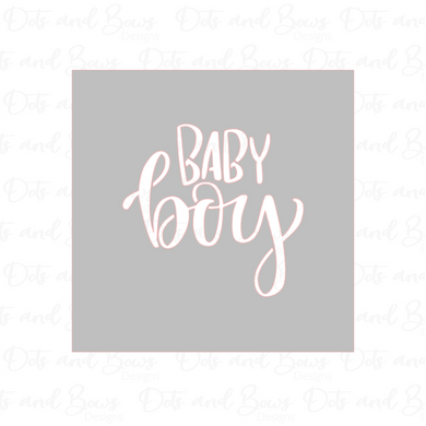 Baby Boy Stencil Digital Download CC - Dots and Bows Designs