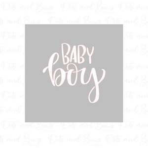 Baby Boy Stencil Digital Download CC - Dots and Bows Designs