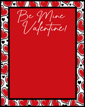 Load image into Gallery viewer, Be Mine Valentine Card 4x5 - Dots and Bows Designs