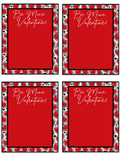 Load image into Gallery viewer, Be Mine Valentine Card 4x5 - Dots and Bows Designs