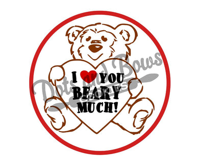 Beary Much Package Tags - Dots and Bows Designs