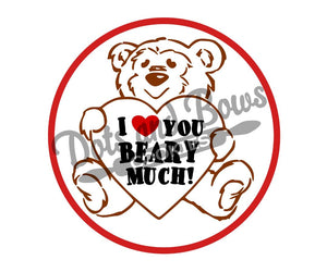 Beary Much Package Tags - Dots and Bows Designs