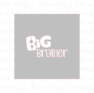 Big Brother Stencil Digital Download CC - Dots and Bows Designs