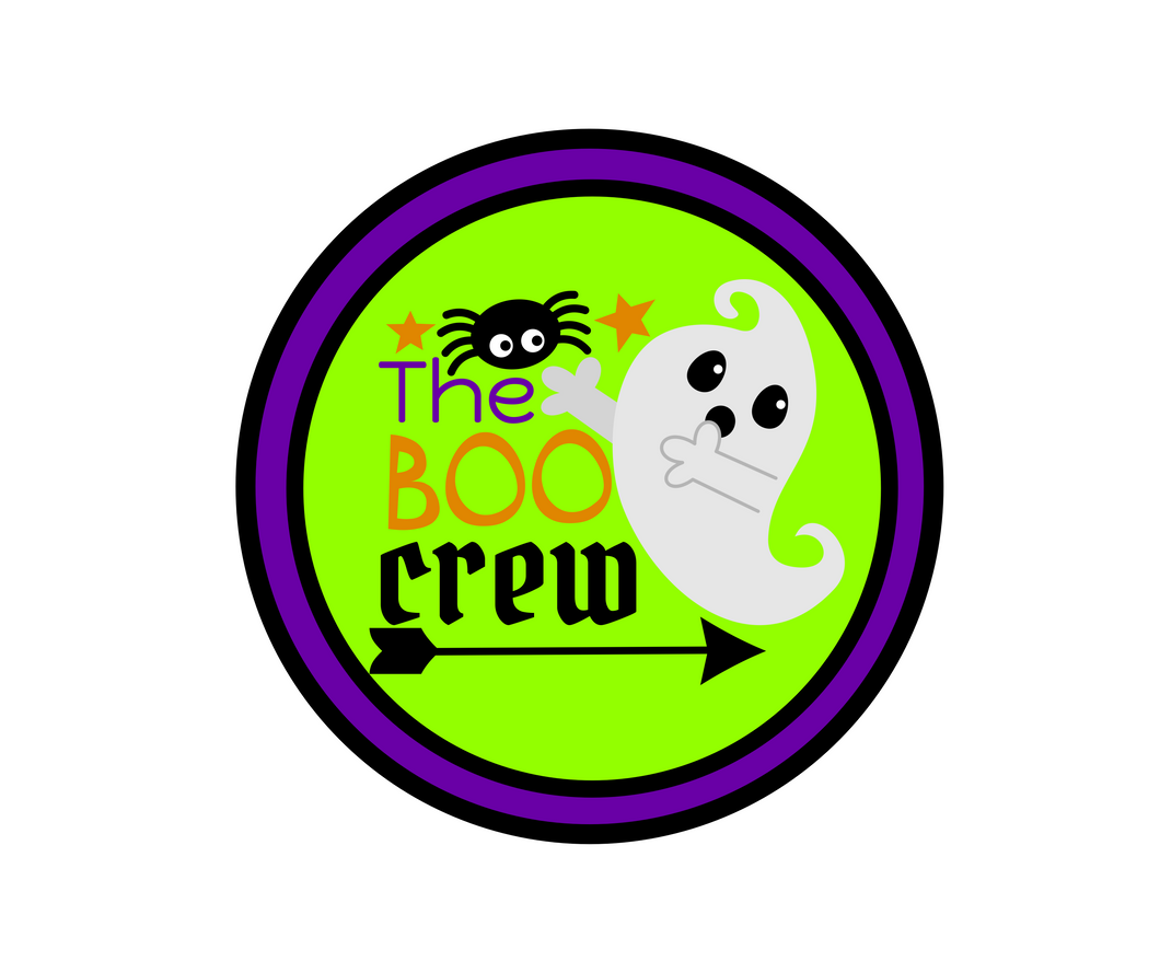 Boo Crew Package Tag - Dots and Bows Designs