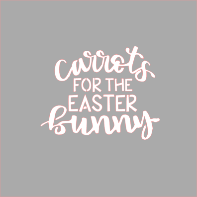 Carrots for the Easter Bunny Stencil Digital Download - Dots and Bows Designs