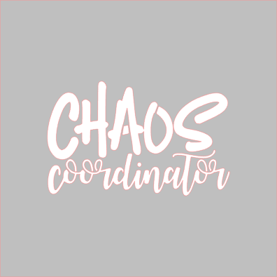 Chaos Coordinator Stencil - Dots and Bows Designs