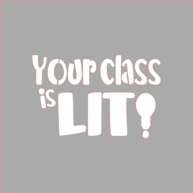 Your Class is Lit Stencil - Dots and Bows Designs