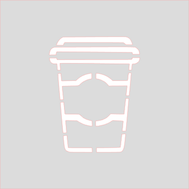 Coffee PYO Stencil Digital Download