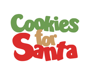 Cookies for Santa 3-piece Stencil - Dots and Bows Designs