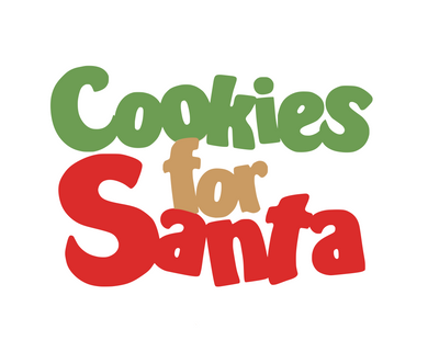 Cookies for Santa 3-piece Stencil Digital Download CC - Dots and Bows Designs