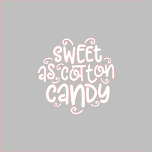 Load image into Gallery viewer, Sweet As Cotton Candy Stencil Digital Download - Dots and Bows Designs