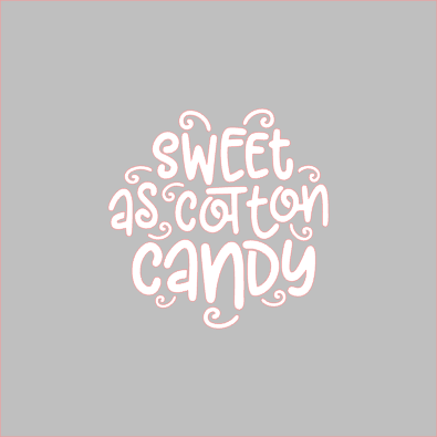 Sweet As Cotton Candy Stencil - Dots and Bows Designs