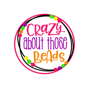 Crazy About Those Beads Package Tags