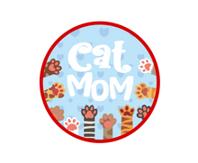 Load image into Gallery viewer, Cat Mom Package Tags - Dots and Bows Designs