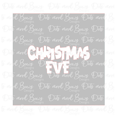 Christmas Eve Word Stencil Digital Download