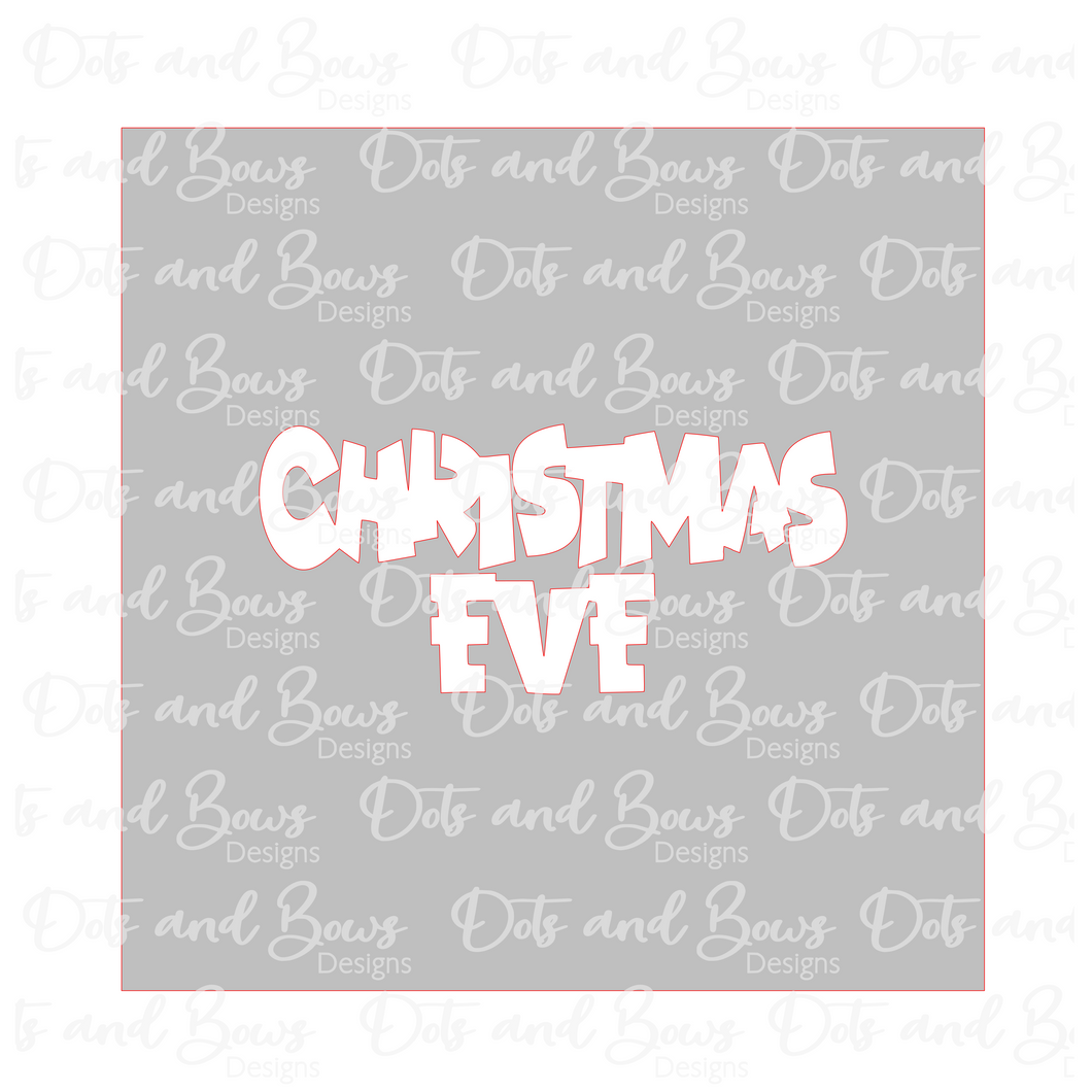 Christmas Eve Word Stencil