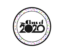 Load image into Gallery viewer, Class of 2020 Confetti Package Tags - Dots and Bows Designs