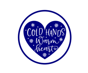 Cold Hands Warm Heart Package Tags - Dots and Bows Designs