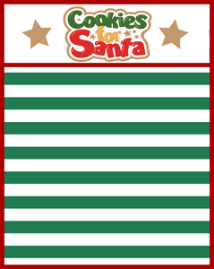 Cookies For Santa Backer Card