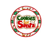 Load image into Gallery viewer, Cookies For Santa Package Tags - Dots and Bows Designs