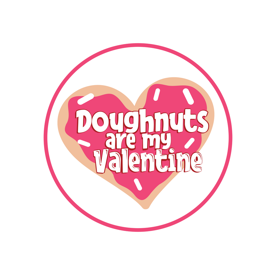 Doughnuts Are My Valentine Package Tags