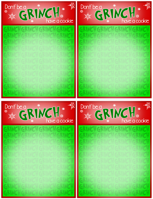 Don't Be a Grinch Backer Card