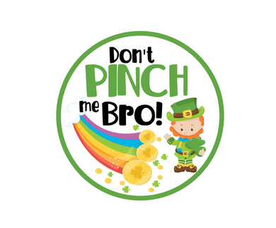 Don't Pinch Me Bro Package Tags - Dots and Bows Designs