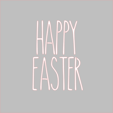 Happy Easter Skinny Stencil - Dots and Bows Designs