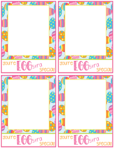 Eggstra Special Card 4x5 - Dots and Bows Designs
