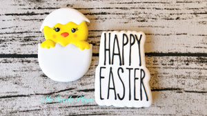 Happy Easter Skinny Stencil Digital Download